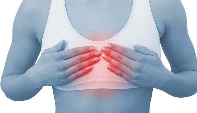 Sakit alang sa Breast Chondrosis mahimong makasundog sa kasakit sa kasingkasing