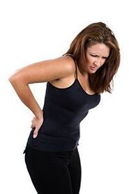 ubos nga sakit sa likod sa usa ka babaye nga adunay osteochondrosis